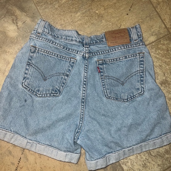 Denim Shorts with Butterfly and Emoji Patches - Picture 2 of 3